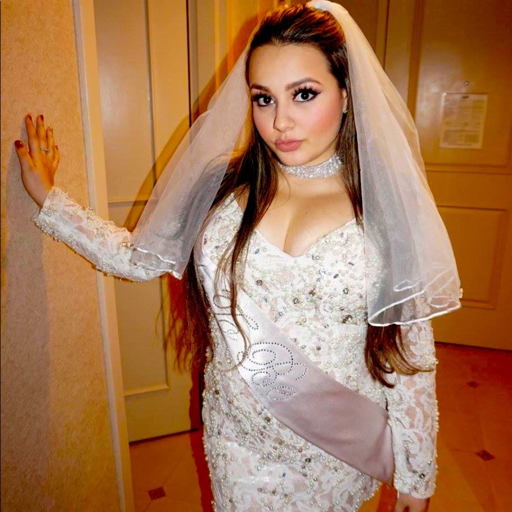 Jovani white dress size 8